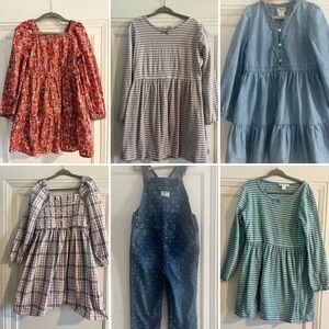 EUC Bundle Deal x6 Long Sleeve J Crew Dresses Osh Kosh Denim Overalls (5)